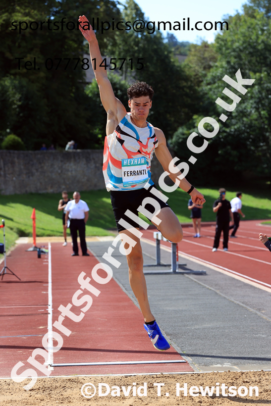 Decathlon long jump, 2025 EAP International Combined Events, Hexham, Northumberland.  Photo: David T. Hewitson/Sports for All Pics
